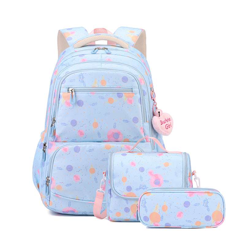 3-in-1 school bag set blue