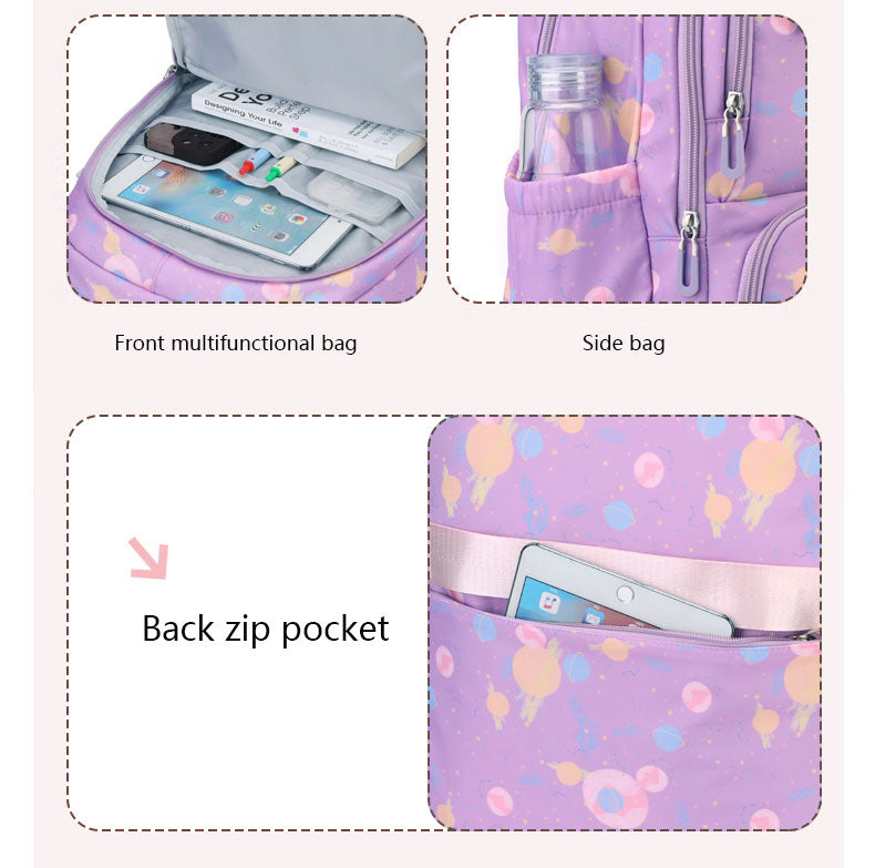 Backpack compartments and pockets