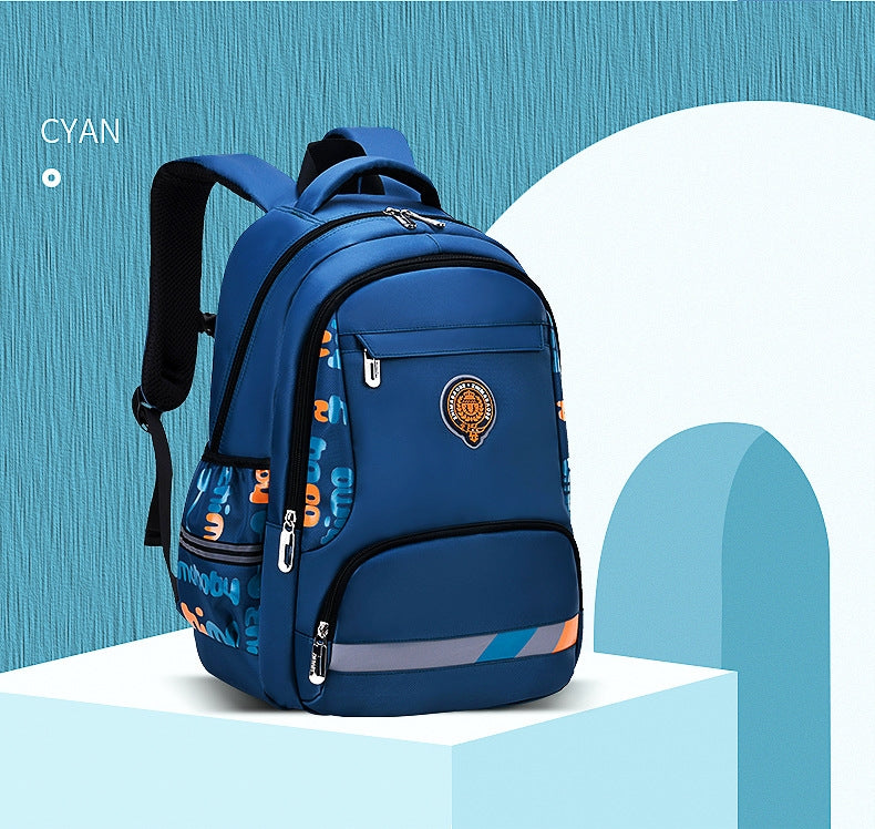 Cyan sport backpack front