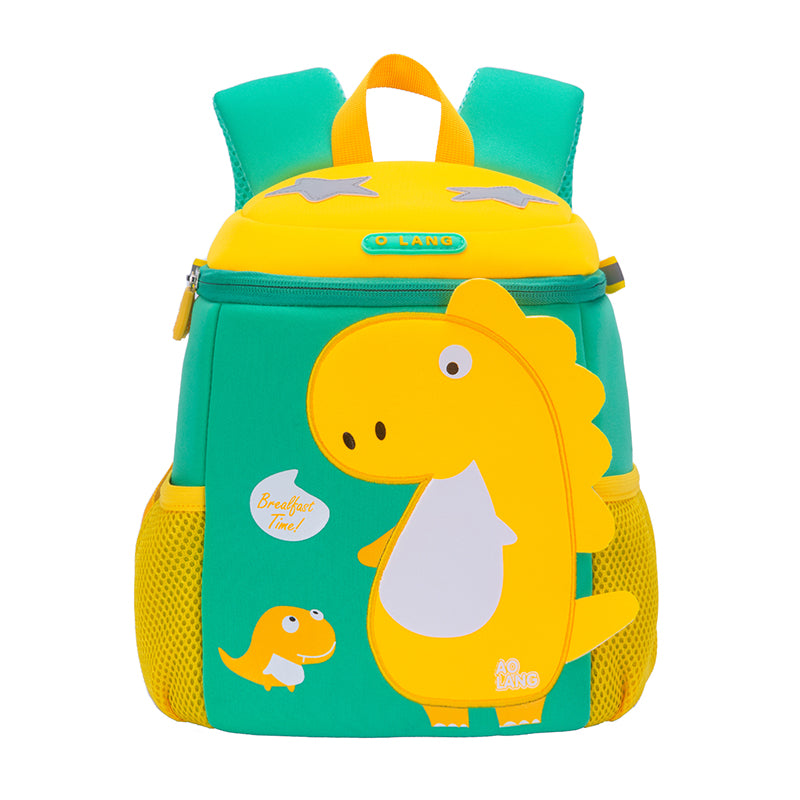 Yellow Dino Neoprene Kids Backpack