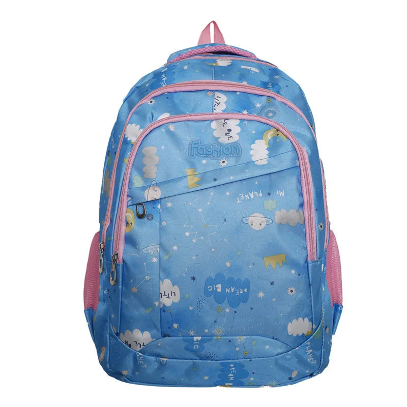 Dream Clouds Elementary Backpack — Blue