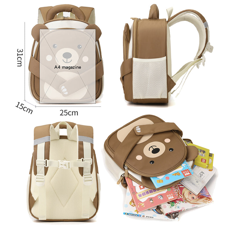 Animal Buddies backpack size and inside detail