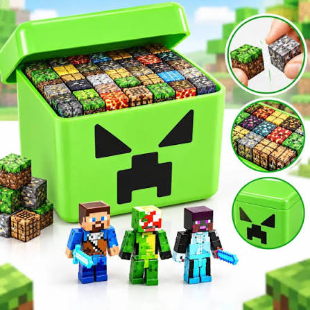 Minecraft Creeper Box magnetic blocks 226 pieces