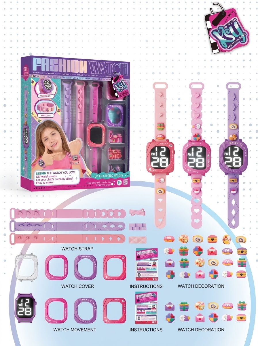 DIY Fashion Watch kit - design your own digital watch