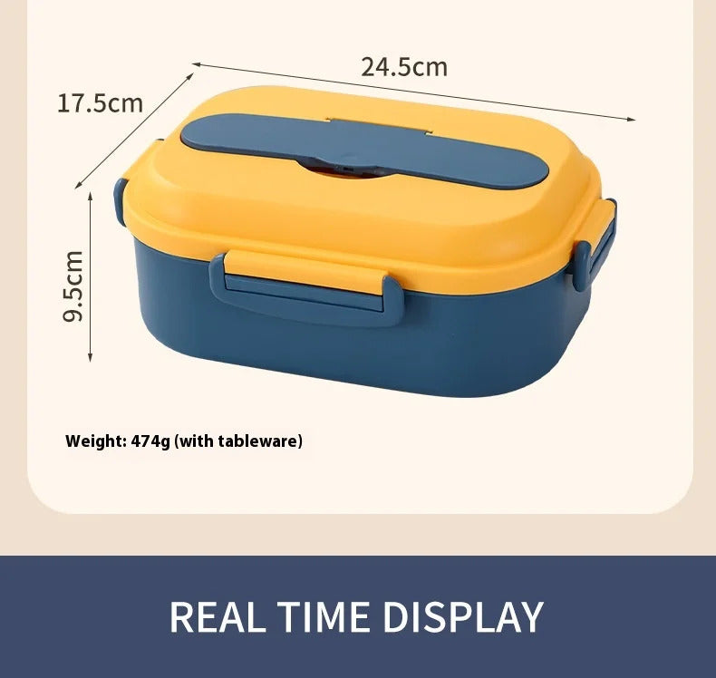 Lunch box dimensions 24.5 x 17.5 x 9.5 cm