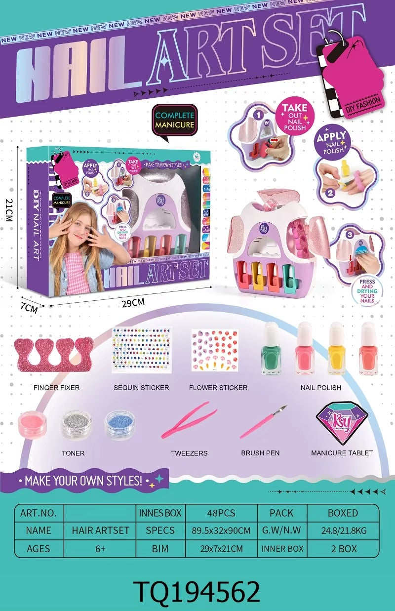 Kids DIY Nail Art Salon Set - what's included