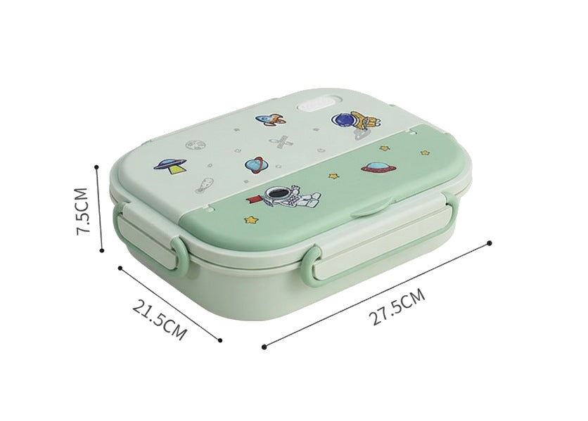 Lunch box size 27.5 x 21.5 x 7.5 cm