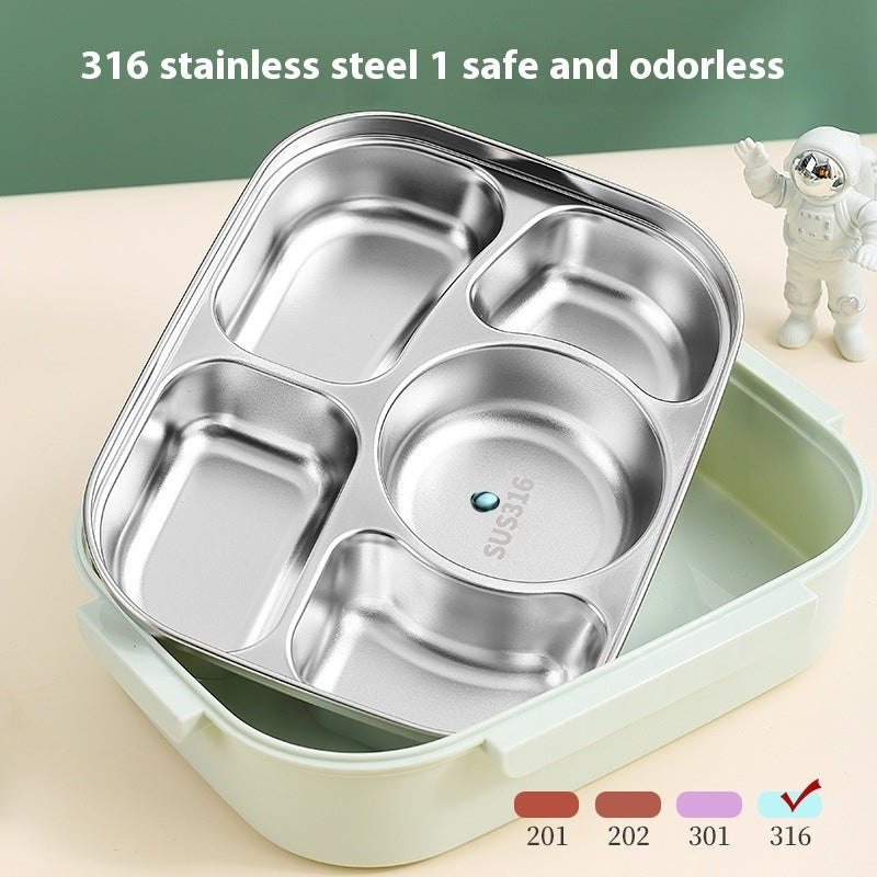 316 stainless steel four-compartment tray