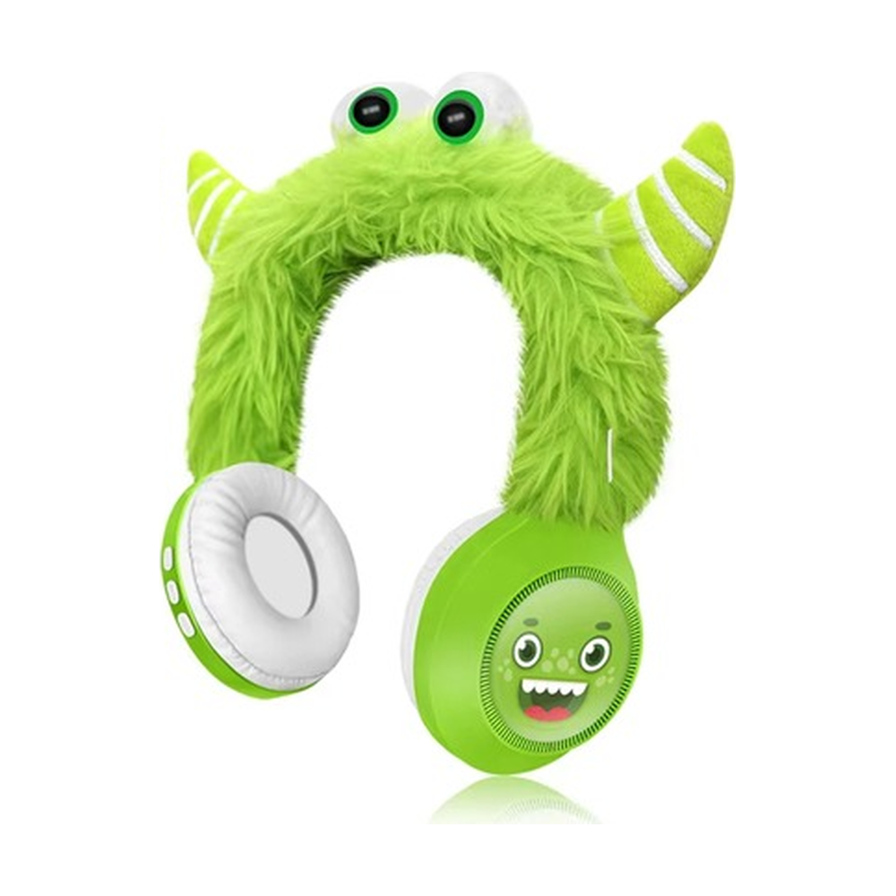 Laughing Monster headphones - green ear