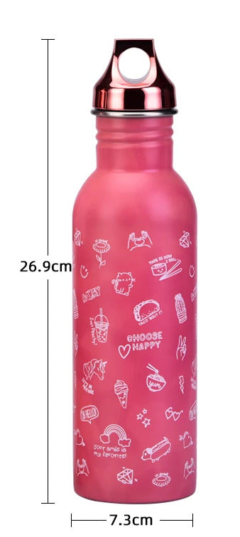 750ml water bottle size