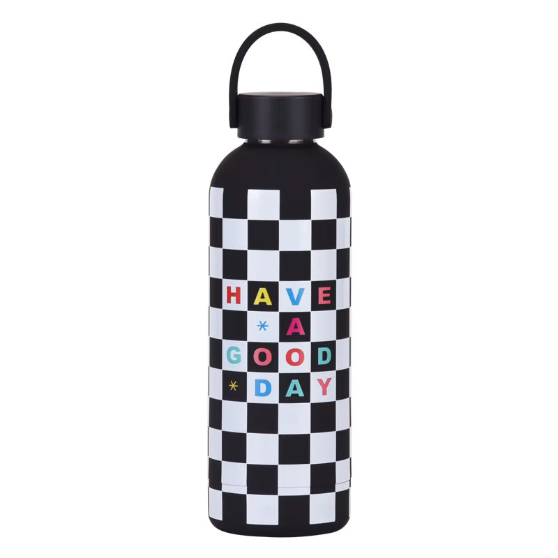 Checkerboard 500ml water bottle